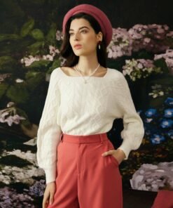 The Romance Cable Knit Crew Sweater